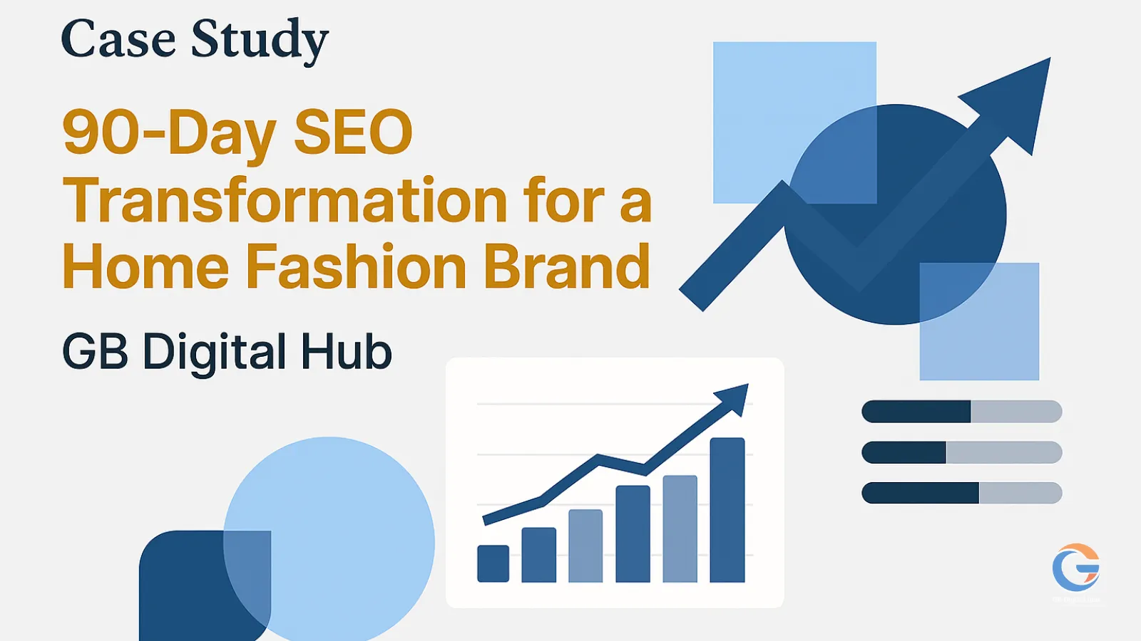 Boutique Living 90-day SEO transformation case study — premium bedding D2C brand